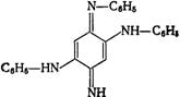 При окислении солянокислого анилина вод­ным раствором оксида марганца наряду с азобензолом и азофенином образуется 2, 5-дианилино-N-фенилхинондиимид