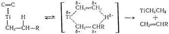 реакции взаимодей­ствия металлалкила с олефином